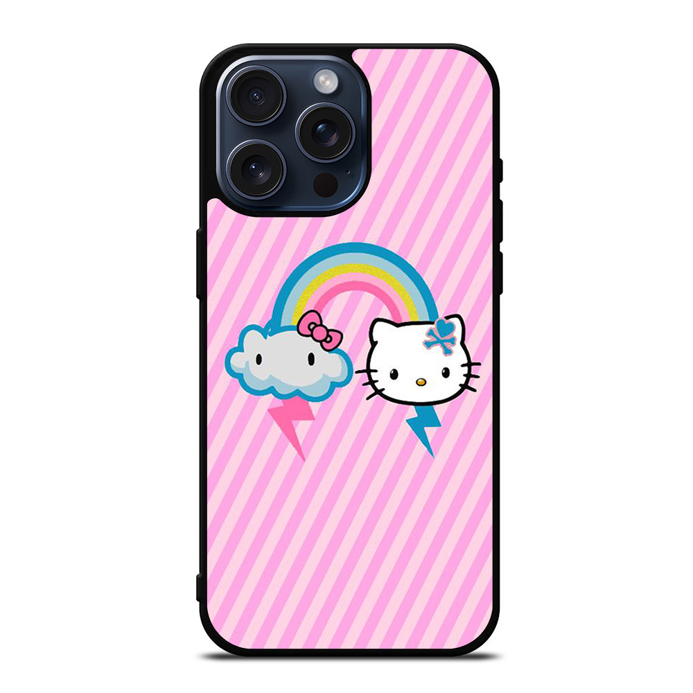 familiar HELLO KITTY iPhone 15Pro MAXケース HELLO KITTY CLOUD RAINBOW iPhone 15 Pro Max Case Cover
